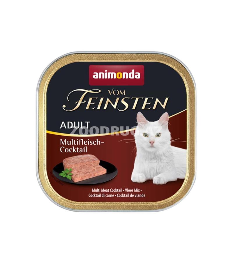 Влажный корм Animonda Vom Feinsten Adult мультимясной коктейль для взрослых кошек 100 гр.