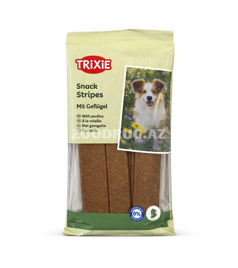 Лакомство Trixie #3156 Snack Stripes с птицей для собак.