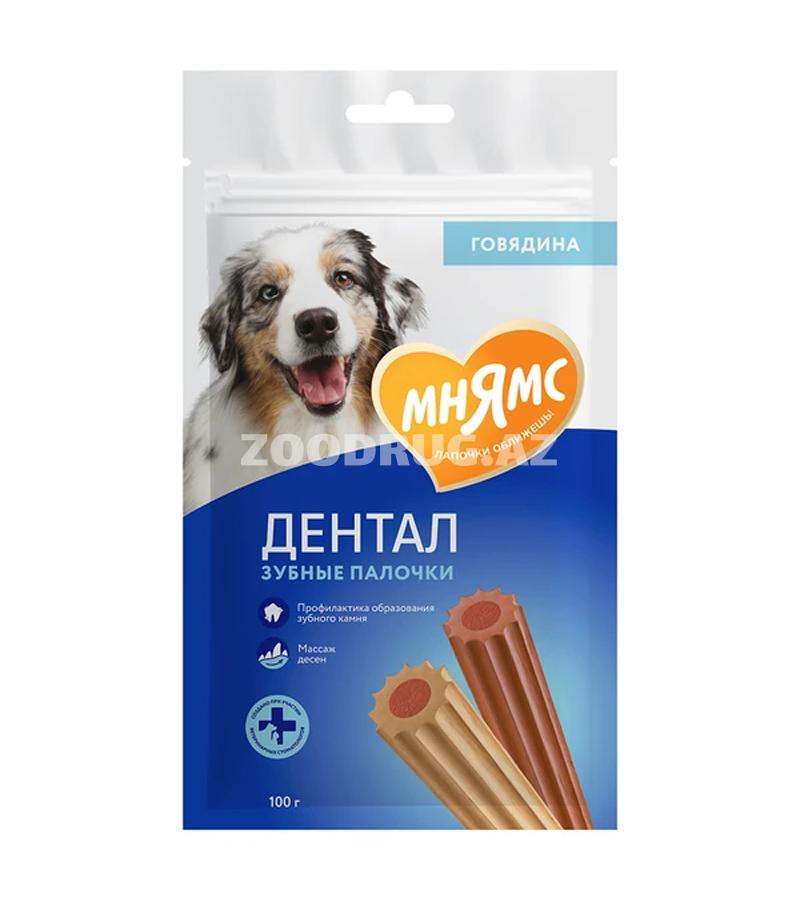 Лакомство Мнямс ДЕНТАЛ для собак "Зубные палочки" с говядиной 100г