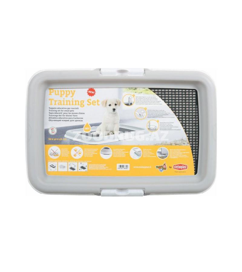 Туалет со столбиком для щенков Stefanplast PUPPY Training Set 40x60x4 cm
