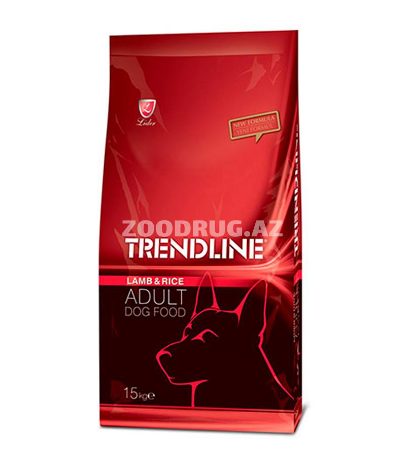 Quru yem Trendline yetkin itlər üçün quzu əti və düyü dadi ilə.