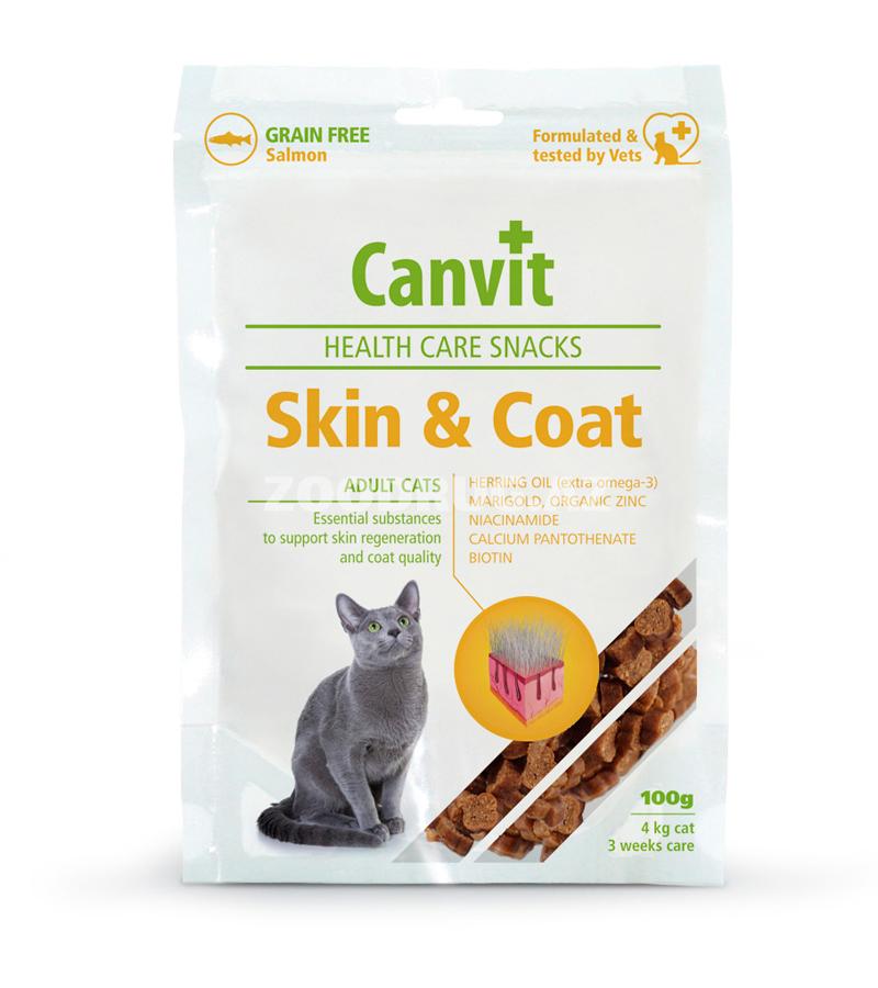 Canvit Skin & Coat qəlyanaltısı – pişiklərin dəri və yun sağlamlığı üçün, 100 q.