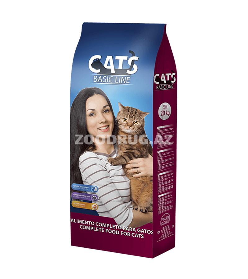 Cats Basic Line — yetkin pişiklər üçün tam dəyərli quru yem