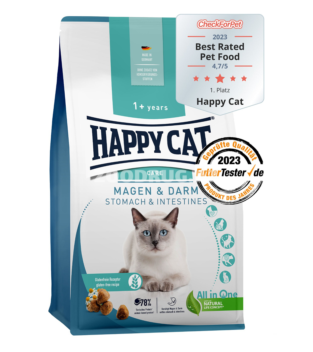 Happy Cat Care Stomach & Intestines – həssas həzm sistemi olan pişiklər üçün quru yem