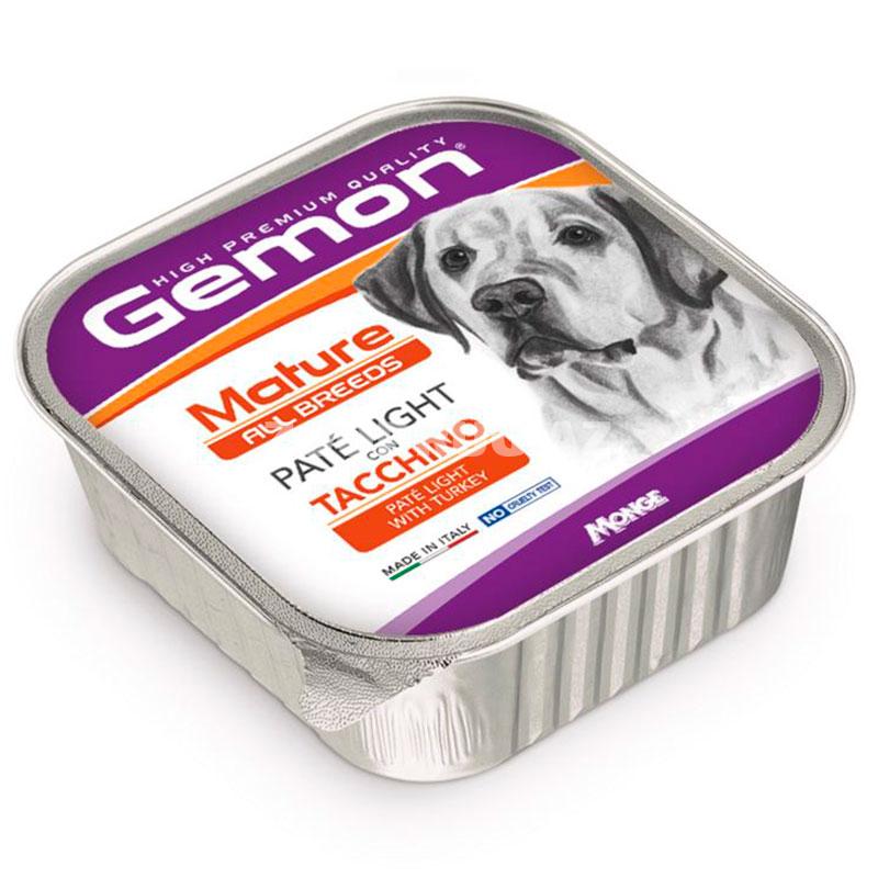 Влажный корм Gemon Dog Adult Turkey для взрослых собак всех пород с индейкой 150 гр
