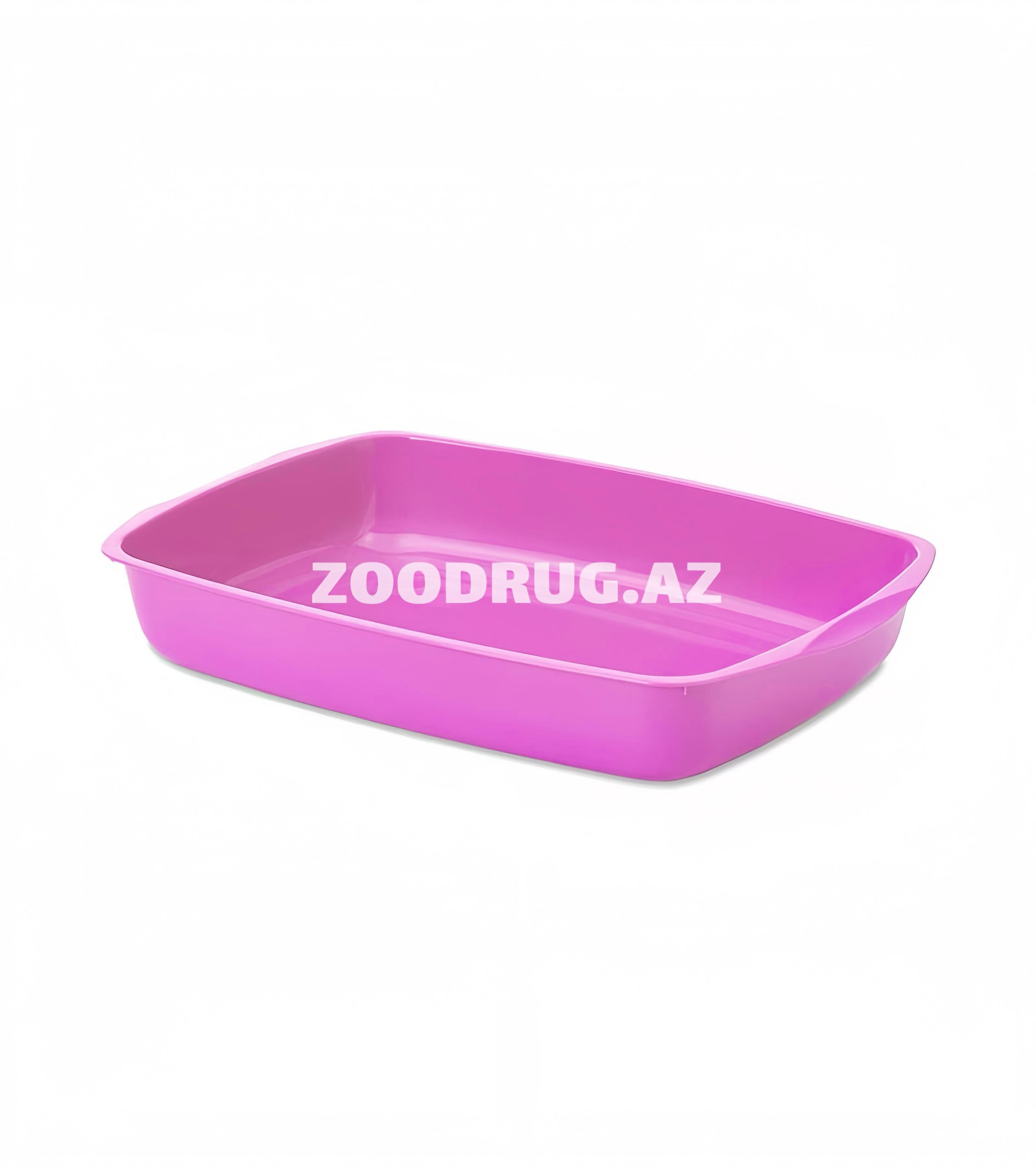 Savic plastik pişik tualeti üçün loxma, kənarlı. Rəng: Çəhrayı. Ölçü: 37x26x6 sm.