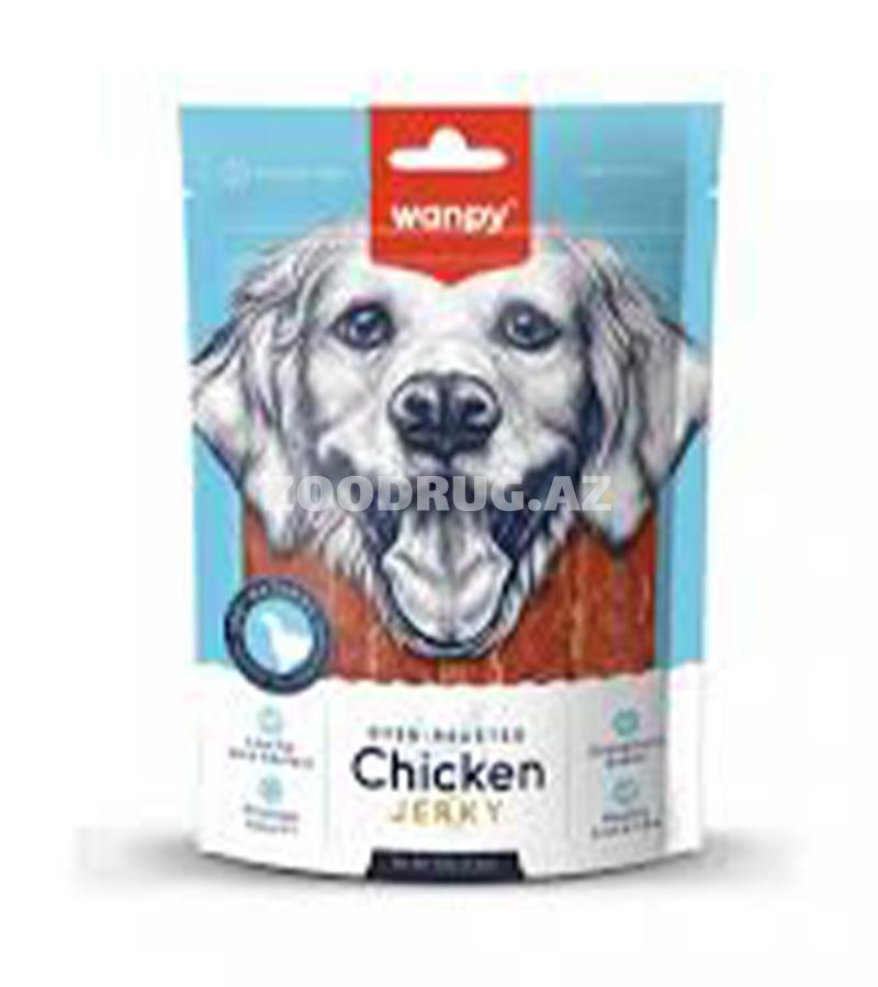Лакомства Wanpy Chicken Jerky для собак куриное джерки #810308 100г