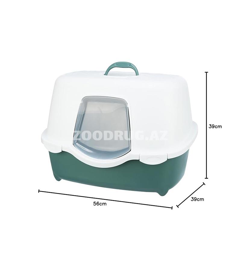 Trixie Vico pişiklər üçün qapalı tualet ev Rəng: yaşıl-ağ Ölçü:39×39×56sm #40570