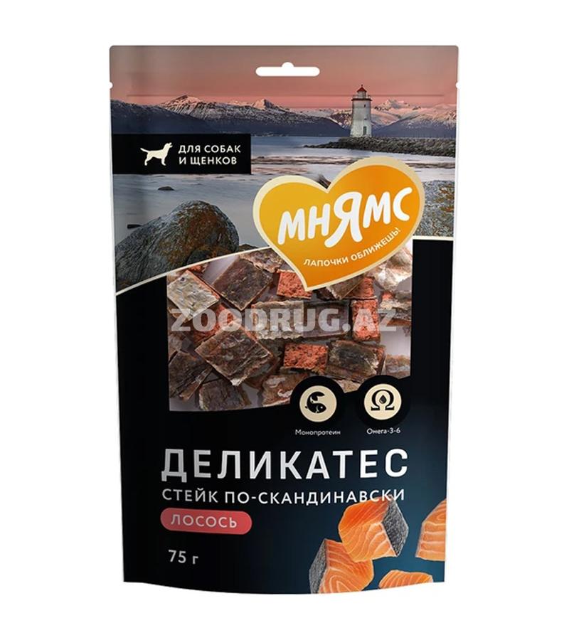Лакомство Мнямс Деликатес "Стейк по-скандинавски" для собак и щенков  75 г