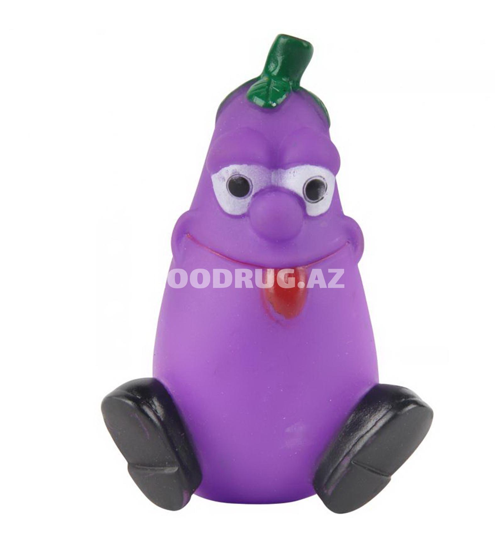 Nunbell #0111 Pet Latex Toy – “Badımcan” formalı it oyuncağı