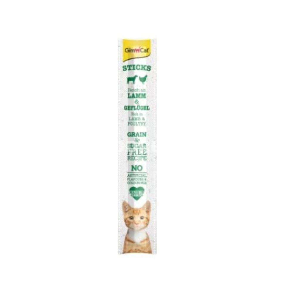 GimCat Soft Chew Stick for Cats, toyuq əti və qoyun əti ilə pişikləri üçün yumşaq çeynənən çubuq 1 ədəd.