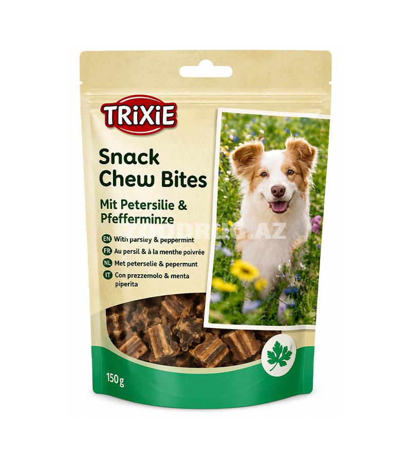 Ləzzət Trixie Snack Chew Bites - cəfəri və nanə ilə itlər üçün çeynənən mini qəlyanaltılar 150 qr #31501.