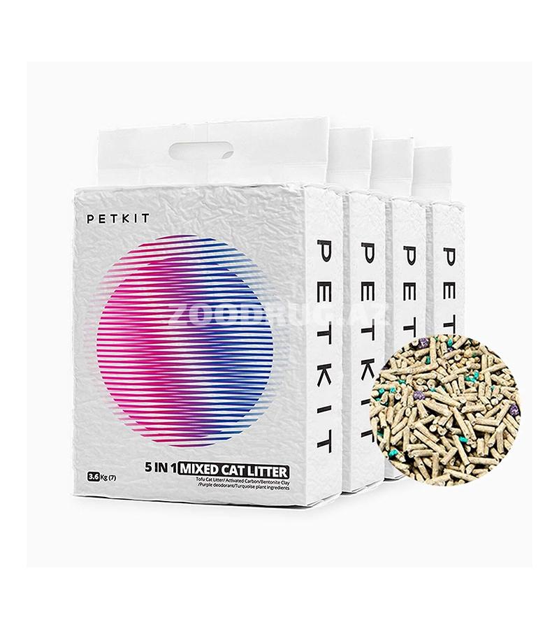 PETKIT 5 in 1 Mixed Cat Litter-premium səviyyəli, müasir, komoklayan pişik qumu