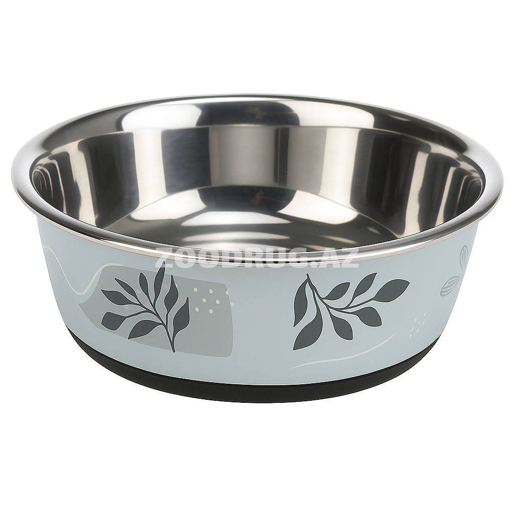 Миска Trixie 25302 из нержавеющей стали с растительным орнаментом 0,4L 14cm