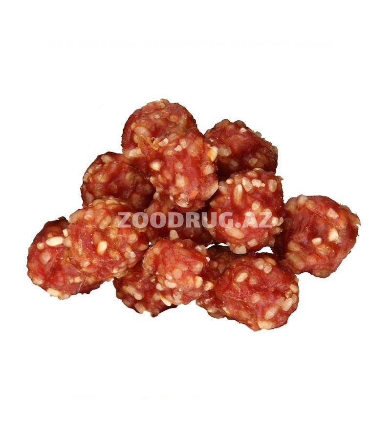 Trixie Premio Balls — это вкусные и питательные мясные шарики с уткой и рисом, идеально подходящие в качестве полезного лакомства или поощрения для собак всех пород 100 г #31704