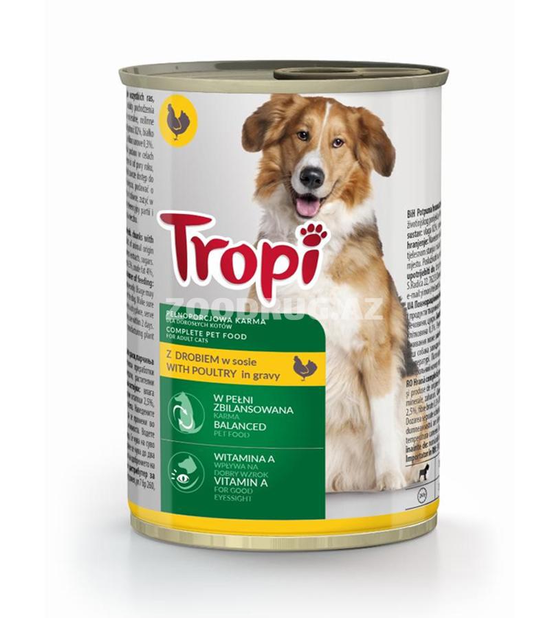 Tropi İtlər üçün Yaşıl Yem Qurudulmuş yem 415qr.