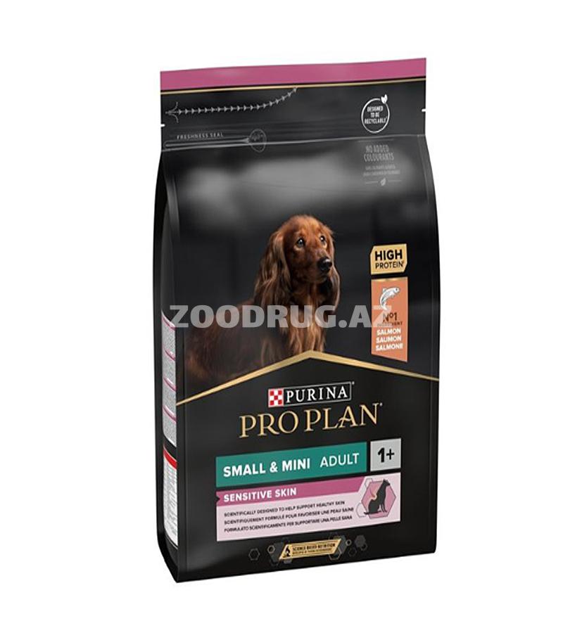 Сухой корм Purina Proplan Small Mini Adult Sensitive Skin Salmon полнорационный сбалансированый для взрослых собак мелких пород с чувствительной кожей со вкусом лосося.
