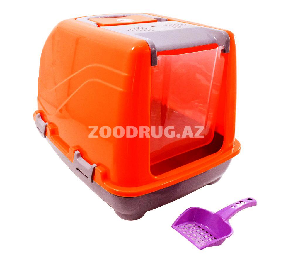 CaDoPet Cat Toilet Closed qapalı biotuualet, pişiklər üçün 32x47x36 sm