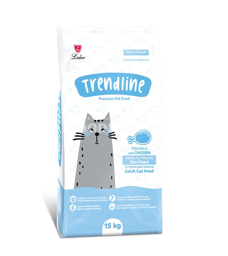 Сухой корм Trendline Cat Adult Sterilized Chicken  сухой корм Трендлайн с курицей для стерилизованных кошек