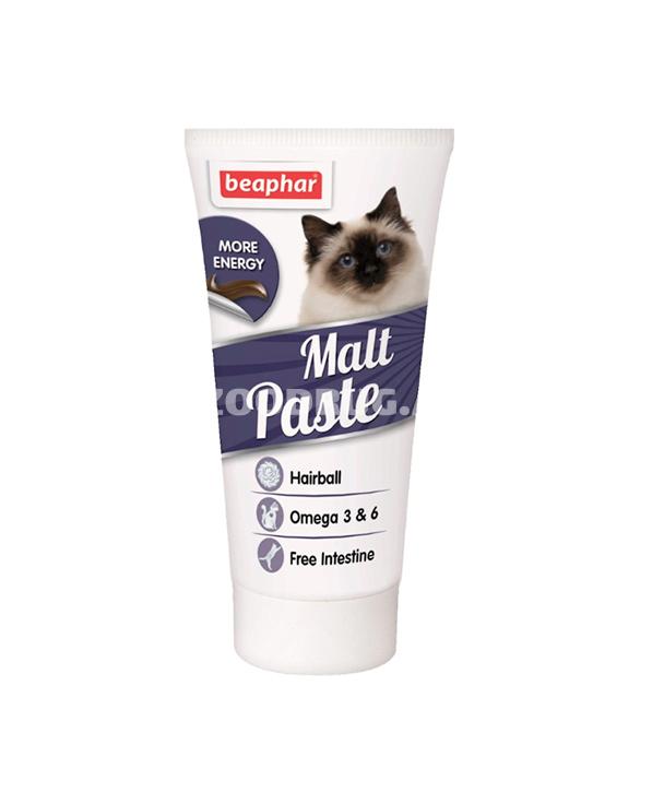 Pasta BEAPHAR MALT PASTE pişiklər üçün mədədəki tükləri təmizləmək üçün 25 qr.
