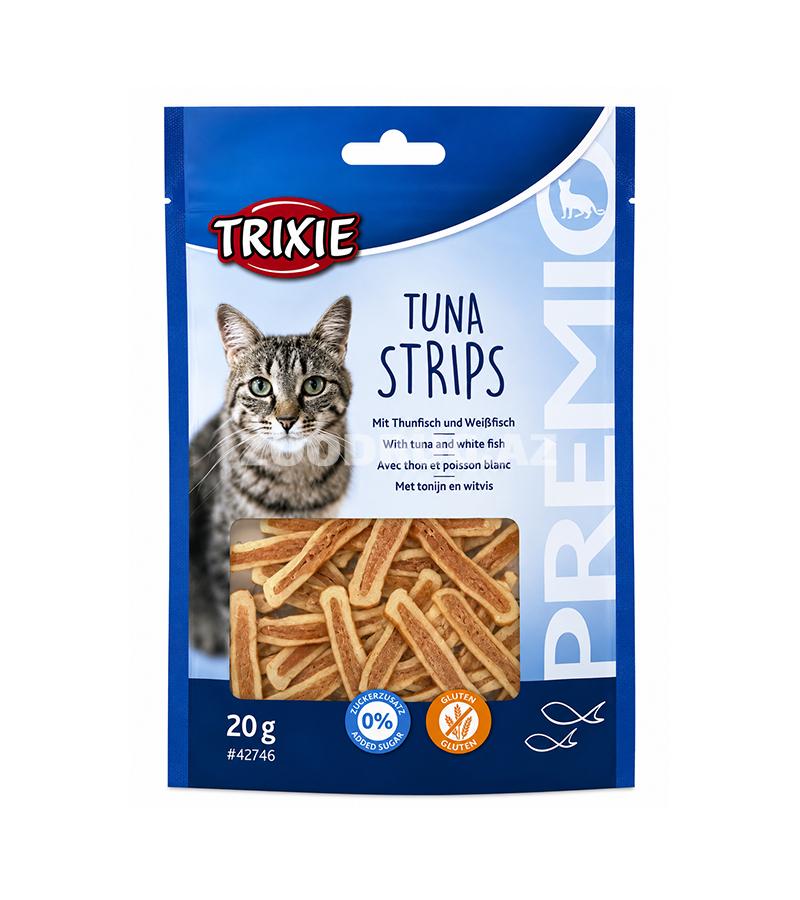 Лакомство Trixie Premio Tuna Strips - аппетитные полоски для кошек с тунцом и белой рыбой 20gr #42746.
