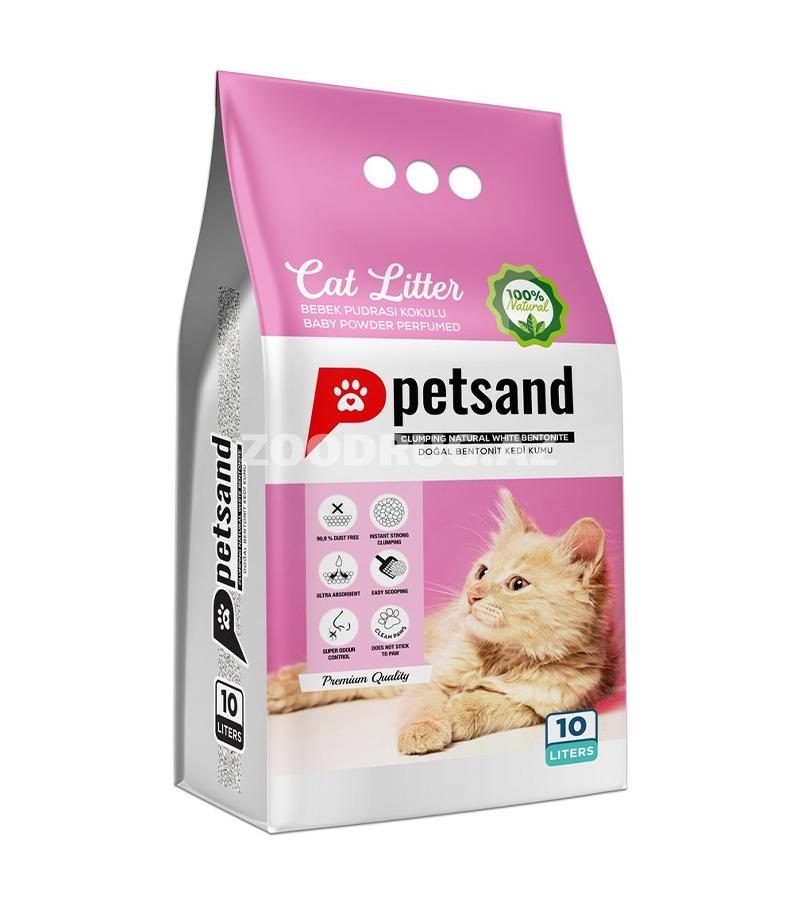 Petsand Baby Powder Perfumed 5 kq pişik tualeti üçün topalaşan bentonit doldurucu uşaq pudrası ətiri ilə