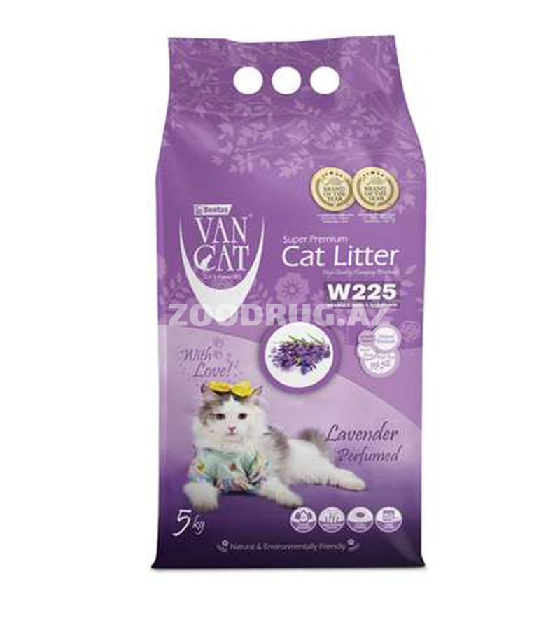 Doldurucu Van Cat Super Premium Quality pişik tualeti üçün lavanda ətirli bentonit 5 kq.