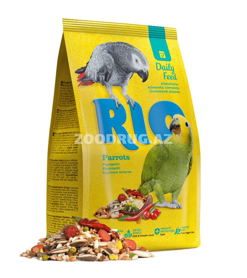 Корм Rio полноценный повседневный корм для крупных попугаев 500гр