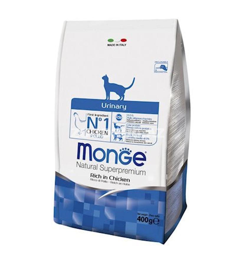 Monge Cat Urinary Rich in Chicken – sidik ifrazat sistemi həssas olan pişiklər üçün, toyuq dadlı quru yem, 400 q.