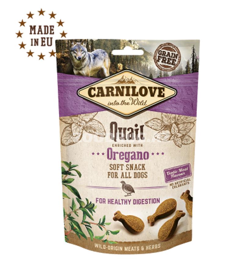 Carnilove Dog Soft Snack bədrənc və oregano ilə itlər üçün 400qr