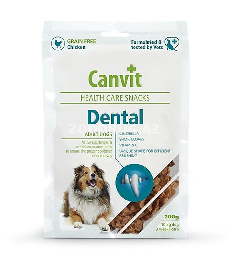 Лакомство Canvit Health Dental для поддержания здоровья зубов у собак 200 г