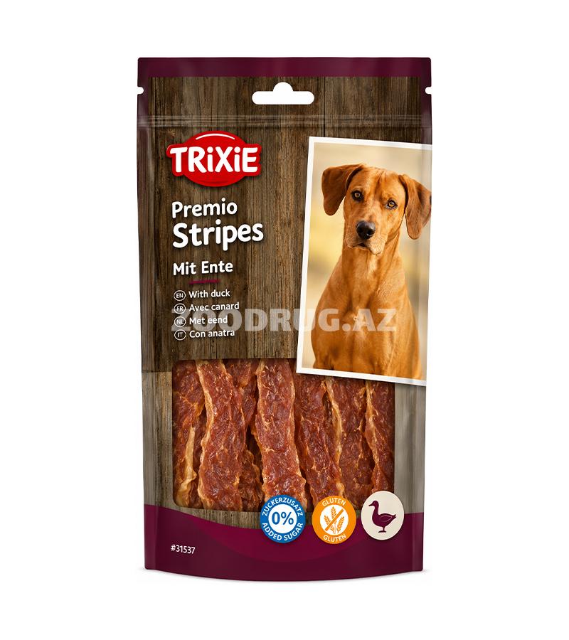 Лакомство Trixie Premio Stripes - аппетитные мясные полоски для собак с уткой 100gr #31537.