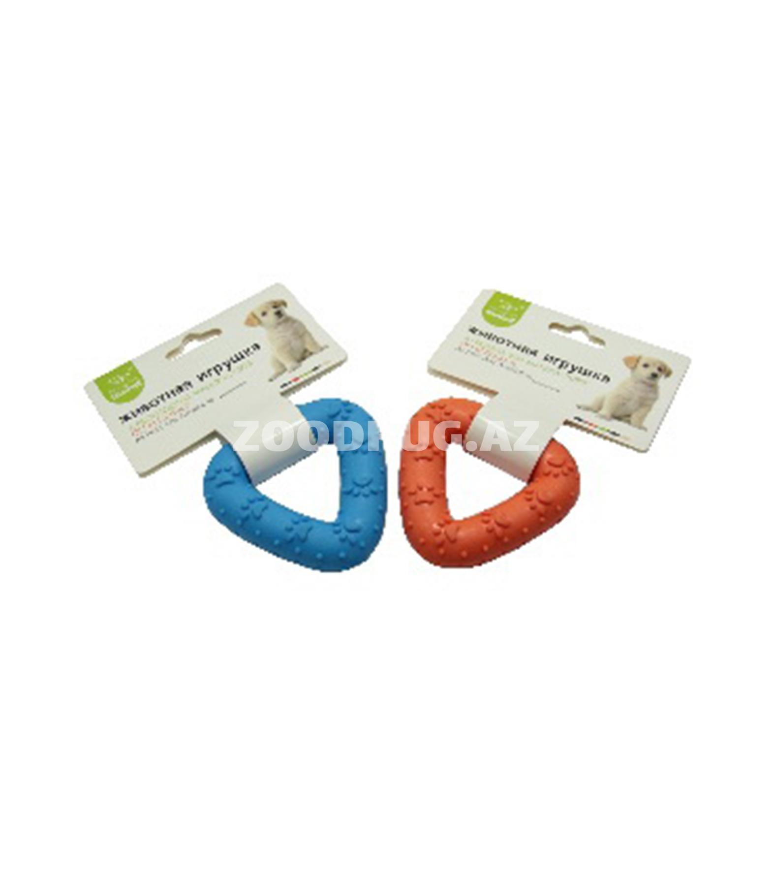 Nunbell 0128 Pet Latex Toy “Relyefli üçbucaq” it oyuncağı.