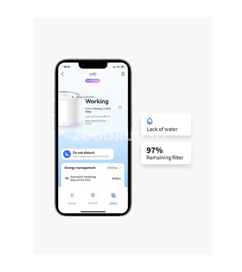 PETKIT Eversweet 3 Pro UVC- təkmilləşdirilmiş ağıllı su fontanı pişiklər və itlər üçün