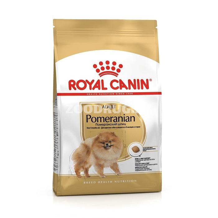Quru yem Royal Canin Pomeranian Adult - Pomeranian Spitz cinsi böyüklər üçün itlər üçün 500 q