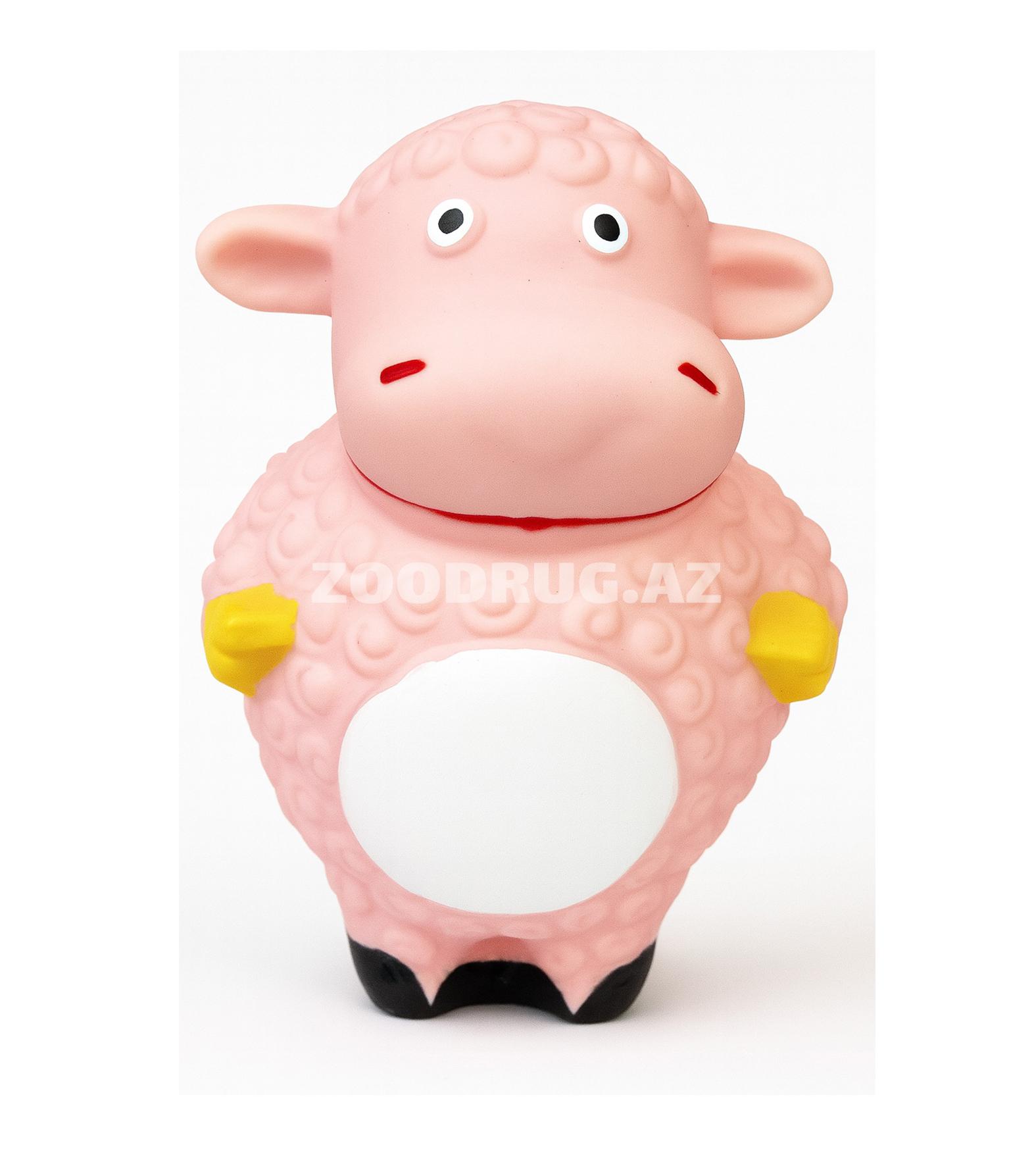 Игрушка Nunbell 0091 Pet Latex Toys овечка для собак. Цвет: розовый.