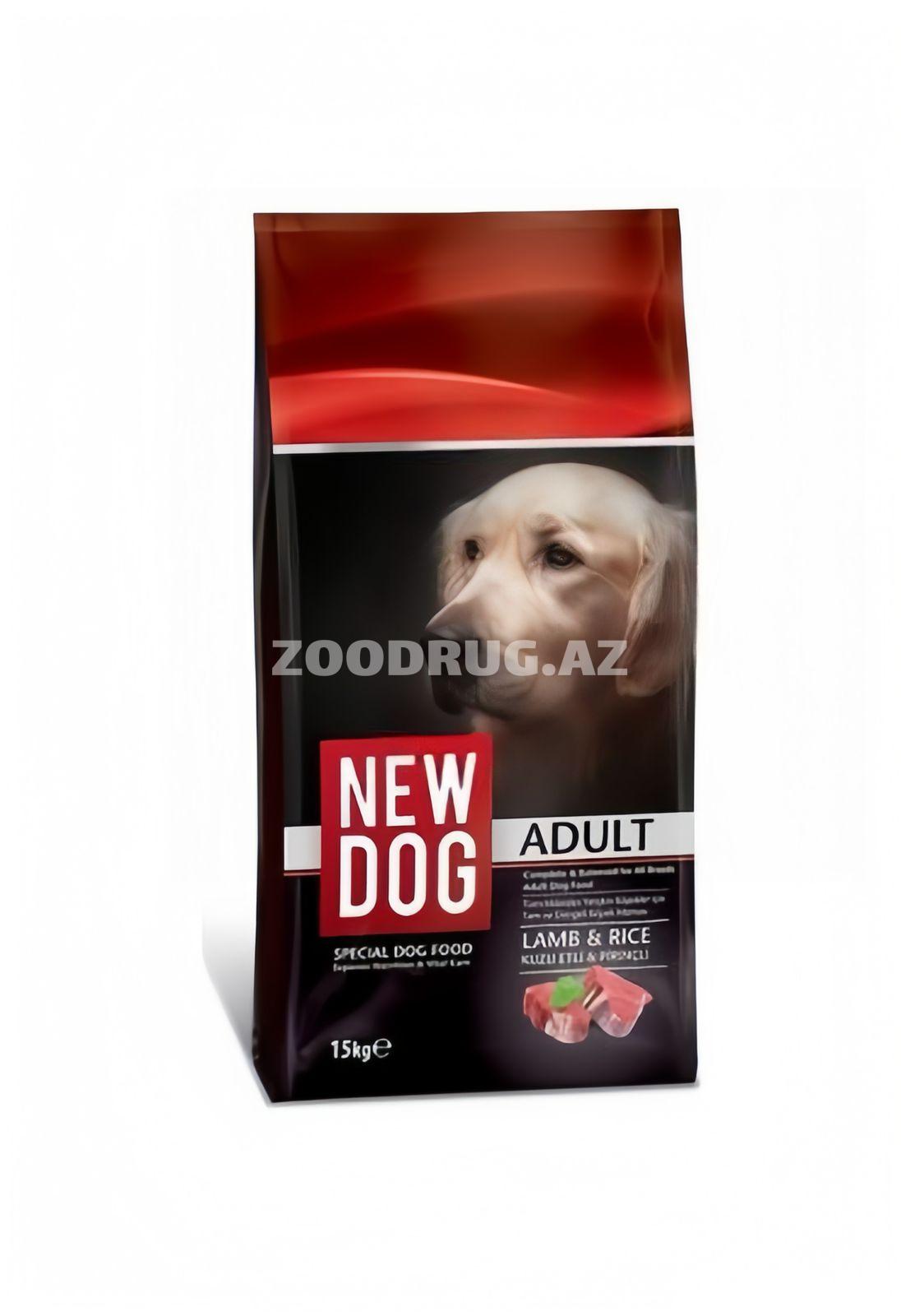 Quru yem NEW DOG yetkin itlər üçün quzu və düyü ilə.