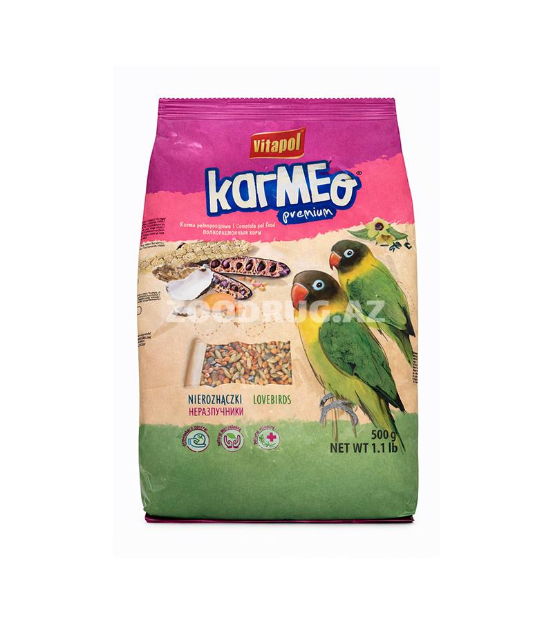 Полнорационный корм Vitapol Karmeo Premium Lovebirds , специально разработанный для неразлучников 500г #0261. 